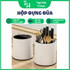 Hộp đựng đũa, dụng cụ nhà bếp xoay 360 độ Size to (Màu ngẫu nhiên) (TH198)