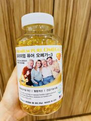 Viên Uống Dầu Cá Omega-3 Gia Đình Premium Pure 300 viên bổ sung EPA và DHA giúp khoẻ tim, sáng mắt, minh mẫn mỗi ngày
