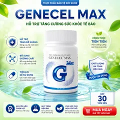 Genecel Max Tăng Cường Sức Đề Kháng - Hỗ Trợ Tăng Cường Hệ Miễn Dịch, Chống Oxy Hóa, Viên Uống Thực Phẩm Chức Năng