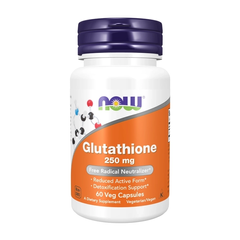 Viên uống trắng da nội sinh NOW Glutathione 250 mg 60 viên