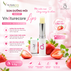 Son Dưỡng Môi Organic Vnaturecare Hương Dâu Tây - Giữ Ẩm, Chống Nứt Nẻ, Cho Môi Mềm Mại Tự Nhiên