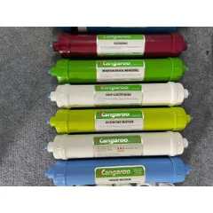 Combo trọn bộ 10 lỏi lọc nước Kangaroo, các phân loại từ 1-10. (Kèm co, cút, càng đầy đủ)