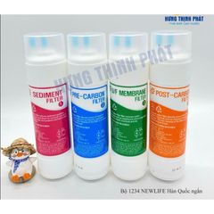 Combo 4 lõi UF Lùn Hàn Quốc dành cho máy Cuckoo /IONPIA /Cnc / Coway/ Ao smith - Cao 24,5cm