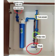 Bộ Lọc nước UF công suất 1000l/h + cốc lọc thô 20 inch, lọc nước đầu nguồn, lọc nước giếng khoan.