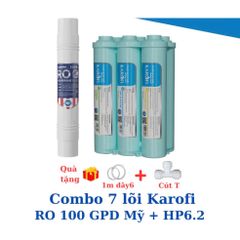 Combo 10 lõi lọc Karofi chính hãng (Smax Pro V, RO Mỹ, HP6.2) Dùng cho máy lọc nước Karofi KAD-X39