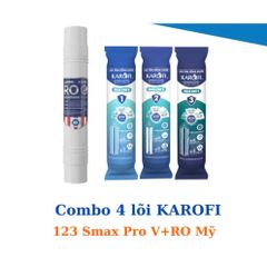 Combo 10 lõi lọc Karofi chính hãng (Smax Pro V, RO Mỹ, HP6.2) Dùng cho máy lọc nước Karofi KAD-X39