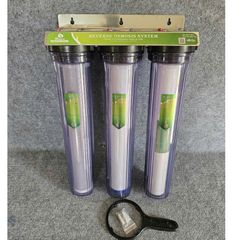 Bộ Lọc Thô Đầu Nguồn 3 Cấp Trong 20 Inch Sagana - Lọc Tổng Sinh Hoạt, Tiền Lọc (ly nhập khẩu)