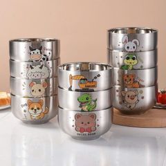 Bát inox kèm thìa cao cấp (TH217)