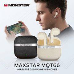 Tai nghe Bluetooth Monster Maxstar MQT66, tai gamming độ trễ thấp