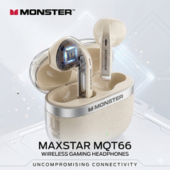Tai nghe Bluetooth Monster Maxstar MQT66, tai gamming độ trễ thấp
