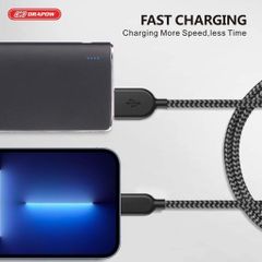 Cáp sạc nhanh đầu Usb-Lighning cho iphone seri 14 đổ lại, dây dù bền bỉ chống gãy