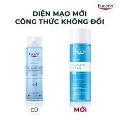 Nước Tẩy Trang Dịu Nhẹ Cho Da Nhạy Cảm Eucerin Dermato Clean Micellar Cleansing Fluid 3In1