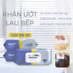 Gói 80 khăn ướt lau bếp siêu tiện dụng (TH236)