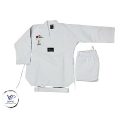 [ Tặng Kèm Đai Trắng ] Võ Phục Taekwondo Phong Trào dành cho người mới tập, vải sọc đẹp