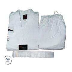 [ Tặng Kèm Đai Trắng ] Võ Phục Taekwondo Phong Trào dành cho người mới tập, vải sọc đẹp