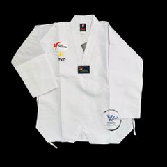 [ Tặng Đai Trắng ] Võ Phục Taekwondo Kim Cương Phong Trào Cho Người Bắt Đầu Logo K, thoáng mát, mềm nhẹ