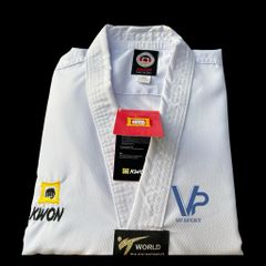 Kwon - Võ Phục Taekwondo Kwon Cổ Trắng Vải Gân Cao Cấp