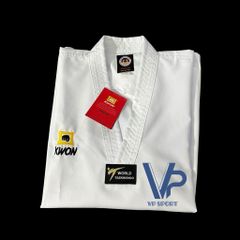 Kwon - Võ Phục Taekwondo Kwon Cổ Trắng Vải Gân Cao Cấp