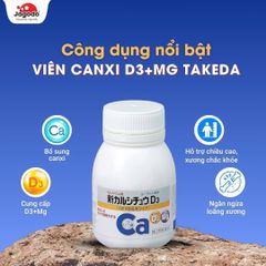 Viên Uống Canxi D3 + Magie Takeda 100 Viên Nhật Bản Chính Hãng | Bổ Sung Canxi, Vitamin D & Magie Hỗ Trợ Xương Khớp