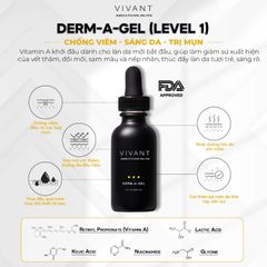 💗 Vivant Derm-A-Gel Serum Tinh Chất Chống Lão Hóa, Giảm Nếp Nhăn, Mờ Thâm Nám, Dưỡng Ẩm, Làm Đều Màu Da
