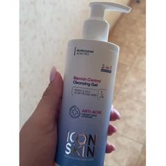 💗 Icon Skin Sữa Rửa Mặt 2 Trong 1 Blemish Control Cleansing Gel Giảm Mụn, Làm Sạch Sâu, Giảm Thâm Cho Da Dầu Hỗn Hợp