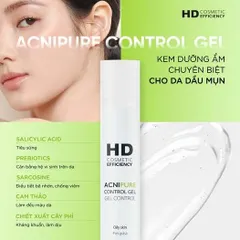 💗 HD Cosmetic Efficiency Acnipure Control Gel Kem Dưỡng Kiềm Dầu Nhờn, Giảm Mụn, Kháng Khuẩn, Phục Hồi Tái Tạo Da