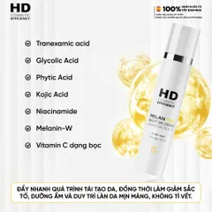 💗 HD Cosmetic Efficiency Melan TXA Night Gel Cream Kem Dưỡng Da Ban Đêm, Giảm Thâm, Dưỡng Ẩm, Phục Hồi Da