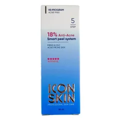 💗 Icon Skin Peel Da Giảm Mụn Chuyên Sâu Anti-Acne Smart Peel System 18% Trắng Sáng Đều Màu Da, Làm Mờ Thâm, Sáng Mịn Da