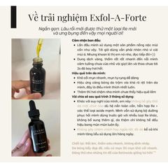 💗 Vivant Exfol A Forte Serum Tinh Chất Tẩy Da Chết AHA BHA, Giảm Mụn, Thâm Sạm, Làm Sáng Da, Chống Lão Hóa, Tái Tạo Da