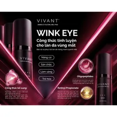 💗 Vivant Kem Dưỡng Mắt Wink Eye REJUVENATION CREAM Trẻ Hóa, Giảm Quầng Thâm, Chống Lão Hóa, Xóa Bọng Mắt, Giảm Nhăn