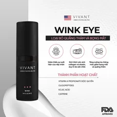 💗 Vivant Kem Dưỡng Mắt Wink Eye REJUVENATION CREAM Trẻ Hóa, Giảm Quầng Thâm, Chống Lão Hóa, Xóa Bọng Mắt, Giảm Nhăn