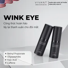 💗 Vivant Kem Dưỡng Mắt Wink Eye REJUVENATION CREAM Trẻ Hóa, Giảm Quầng Thâm, Chống Lão Hóa, Xóa Bọng Mắt, Giảm Nhăn