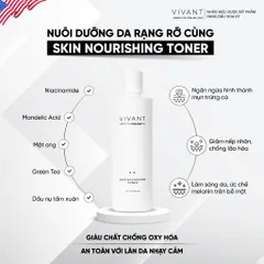 💗 Vivant Skin Nourishing Toner Nước Hoa Hồng Ngừa Mụn, Dưỡng Ẩm, Chống Oxy Hóa, Làm Sáng Da, Dịu Nhẹ Cho Da Nhạy Cảm
