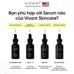 💗 Vivant Serum Pure Vitamin C + E Tinh Chất Huyết Thanh Dưỡng Sáng, Ngăn Lão Hóa, Chống Oxy Hóa, Tăng Sinh Collagen