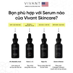 💗 Vivant Derm A Renew Serum Niacinamide Tinh Chất Kiềm Dầu Ngừa Mụn, Phục Hồi, Tái Tạo, Làm Sáng Da, Chống Lão Hóa