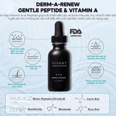 💗 Vivant Derm A Renew Serum Niacinamide Tinh Chất Kiềm Dầu Ngừa Mụn, Phục Hồi, Tái Tạo, Làm Sáng Da, Chống Lão Hóa