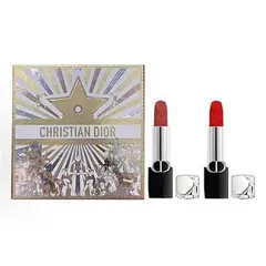 Set Son Lì Dior Rouge Velvet 999 - Bộ 2 Màu Đỏ Và Hồng Đất - Son Môi Cao Cấp Chính Hãng Từ Dior 731972