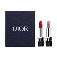 (Xách tay)  Set 2 Son Mini Dior Rouge Chính Hãng - Màu 999 Velvet & 100 Velvet (1.5g x 2) - Quà Tặng Sang Trọng Cho Phái Đẹp