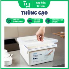 Thùng gạo Sendai Inochi 12kg Tặng kèm ly múc gạo (TH246)