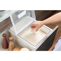Thùng gạo Sendai Inochi 12kg Tặng kèm ly múc gạo (TH246)