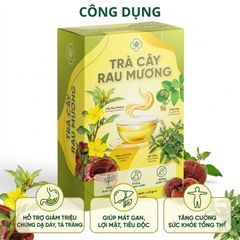 Trà Cây Rau Mương Mộc Tâm, Chè Dây, Dạ Cẩm, Nấm Linh Chi Hỗ Trợ Viêm Loét- Trào Ngược- HP Dạ Dày, Cải Thiện Tiêu Hóa, Hộp 30 Túi Lọc Tiện Lợi.