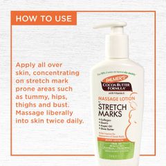 Lotion ngăn ngừa và hỗ trợ làm mờ rạn da cho mẹ bầu Palmer's Cocoa Butter Massage Lotion for Pregnancy Stretch Marks 250ml
