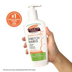 Lotion ngăn ngừa và hỗ trợ làm mờ rạn da cho mẹ bầu Palmer's Cocoa Butter Massage Lotion for Pregnancy Stretch Marks 250ml