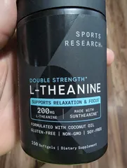 Viên Uống L-Theanine Sports Research 200mg 150 Viên - Hỗ Trợ Giảm Căng Thẳng, Tăng Tập Trung, Ngủ Ngon - Hàng Mỹ Chính Hãng 732382