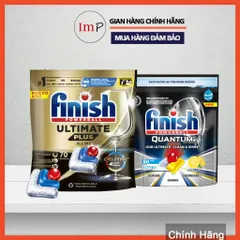 Viên rửa bát Finish Quantum - Ultimate Plus - All in One (Hàng chính hãng)  - ImP
