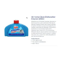 Dung dịch vệ sinh máy rửa bát Home Clean (Dịu mùi Táo) - vệ sinh Finish, Tẩy cặn mảng mỡ bám  - ImP