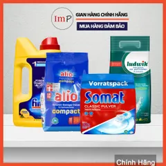 Bột rửa cho máy rửa bát Somat (Hoặc bột Alio, Ludwik, Finish) - Hàng nhập khẩu Châu Âu - Chuyên dùng cho máy rửa chénát