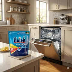 Viên rửa chén bát Finish All in one 10in1 - Essential 6in1 - Tính năng vượt trội - Chính hãng - ImP