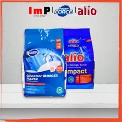 Combo Bột rửa chén bát Power Force (Alio cũ) 3kg (2 túi x1.5kg)  - Hàng nội địa Đức - ImP