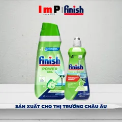 Combo Gel rửa bát Finish Eco 0% và nước làm bóng Finish Eco 0% (Bộ Gel rửa bát hữu cơ)  - ImP